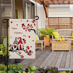 Valentines Garden Flag Double Sided House Flag Banner Welcome Yard Flag
