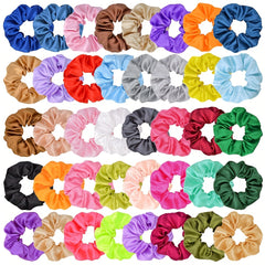 Colorful Satin Scrunchie Hair Tie Silky Hair Rope Female Hair Accessories