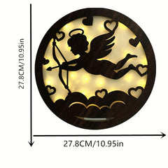 Children's Room LOVE Hanging Decoration LED Light Retro Wood Sign