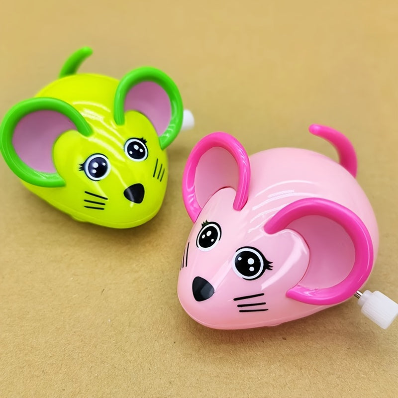 Clockwork Toy Animal String will Run Cartoon On Chain Plastic Little Mouse