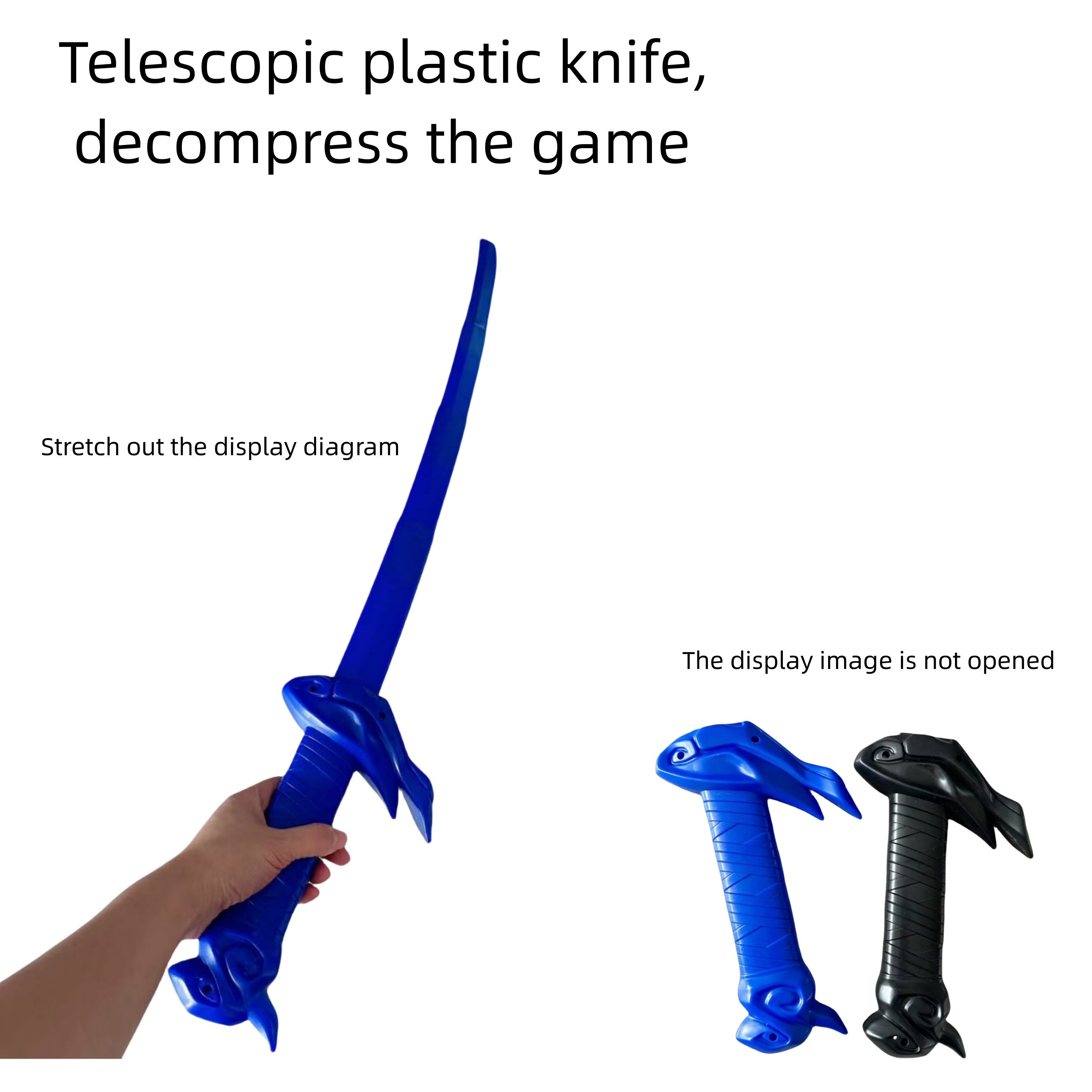 Plastic Telescopic Samurai Sword Fun Decompression Toy for Parties