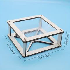 Wooden DIY 3D Holographic Projector Kit Science Experiment