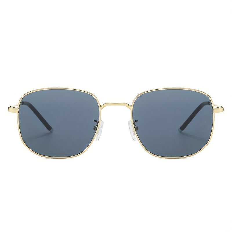 Square Metal Sunglasses Anti Glare UV400