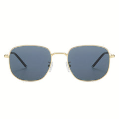 Square Metal Sunglasses Anti Glare UV400