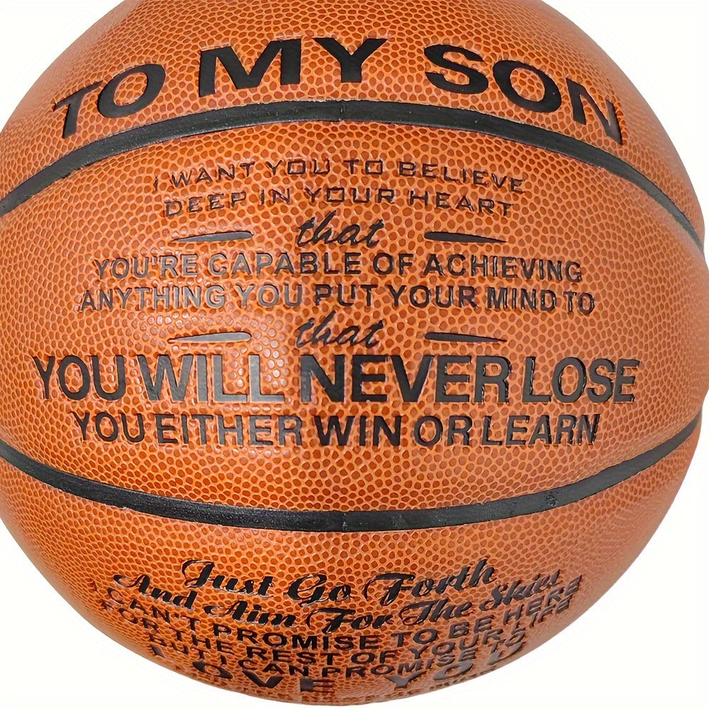 Engraved Basketball for My Son - Graduation or Birthday Gift