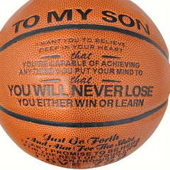 Engraved Basketball for My Son - Graduation or Birthday Gift