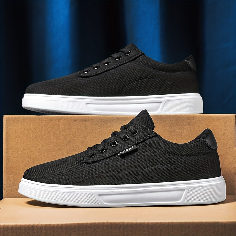 Men's Knitted Lace Up Casual Shoes Non Slip Sneakers