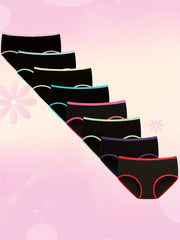 Teen Girls Cotton Brief Panties 8 Pack