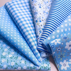 7 Pc Cotton Cloth Set for Crafts & Sewing Projects - Christmas Thanksgiving