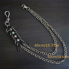 Double Layers Waist Chain Rock Punk Hipster Pant Keychain