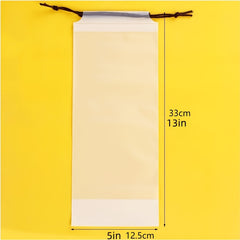 Waterproof Umbrella Storage Bag Drawstring Plastic Translucent 13x5in