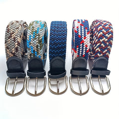 Casual Elastic Braided Belt No Punching Braided Belt
