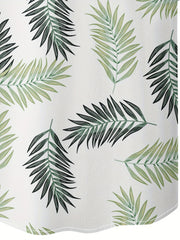 Leaf Print Men's Hawaiian Shirt for Summer Vacation