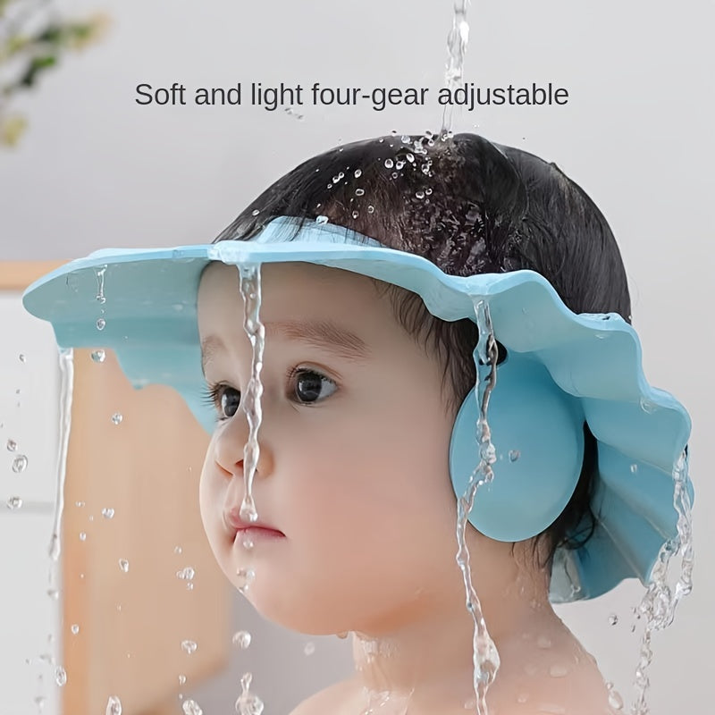 Baby Children Waterproof Ear Protection Shower Cap Adjustable 0-6 Years