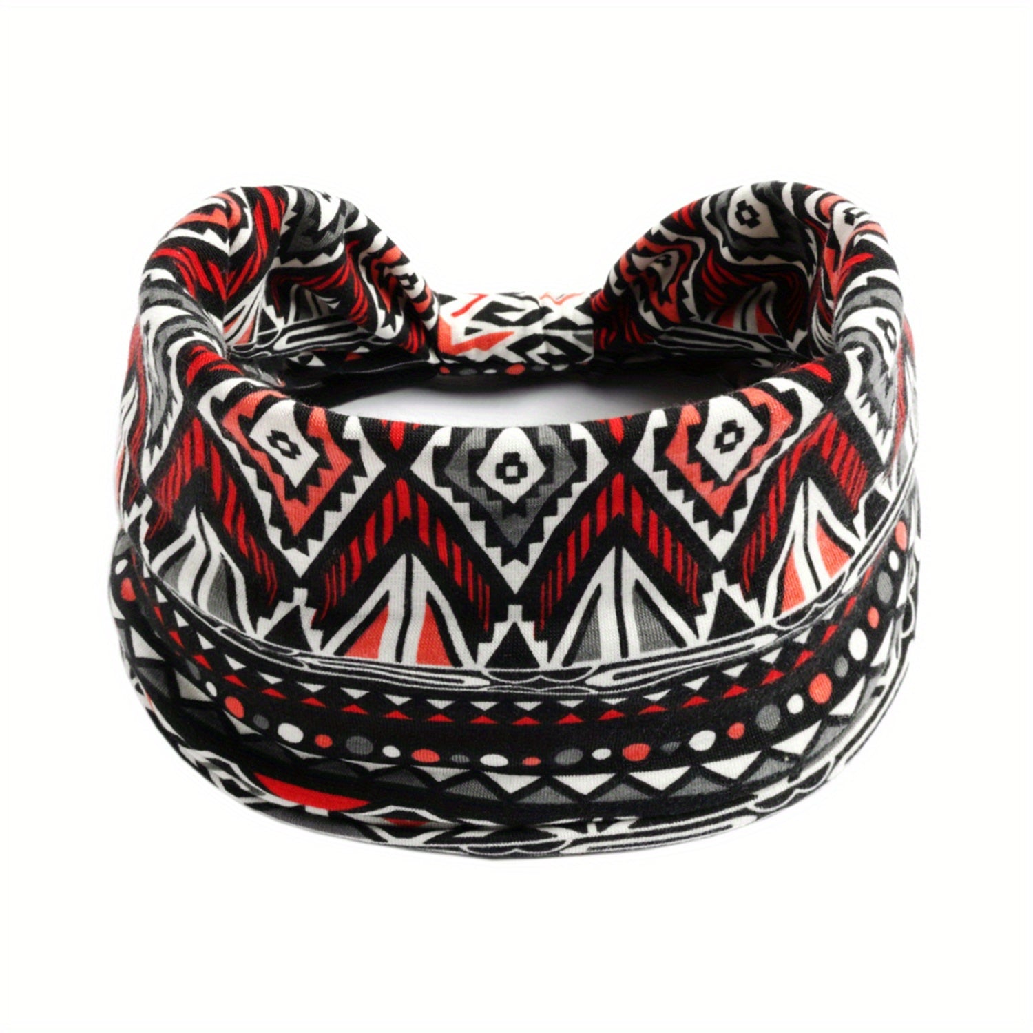 Boho Paisley Print Headband Retro Wide Sports Sweatband