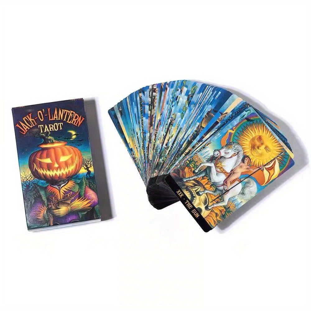 Jack Lantern Tarot Card Halloween Pumpkin Lantern Cards