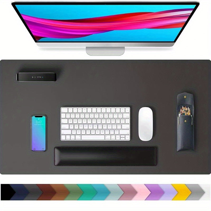 PU Leather Office Pad Protector Mousepad Waterproof Desk Writing Board