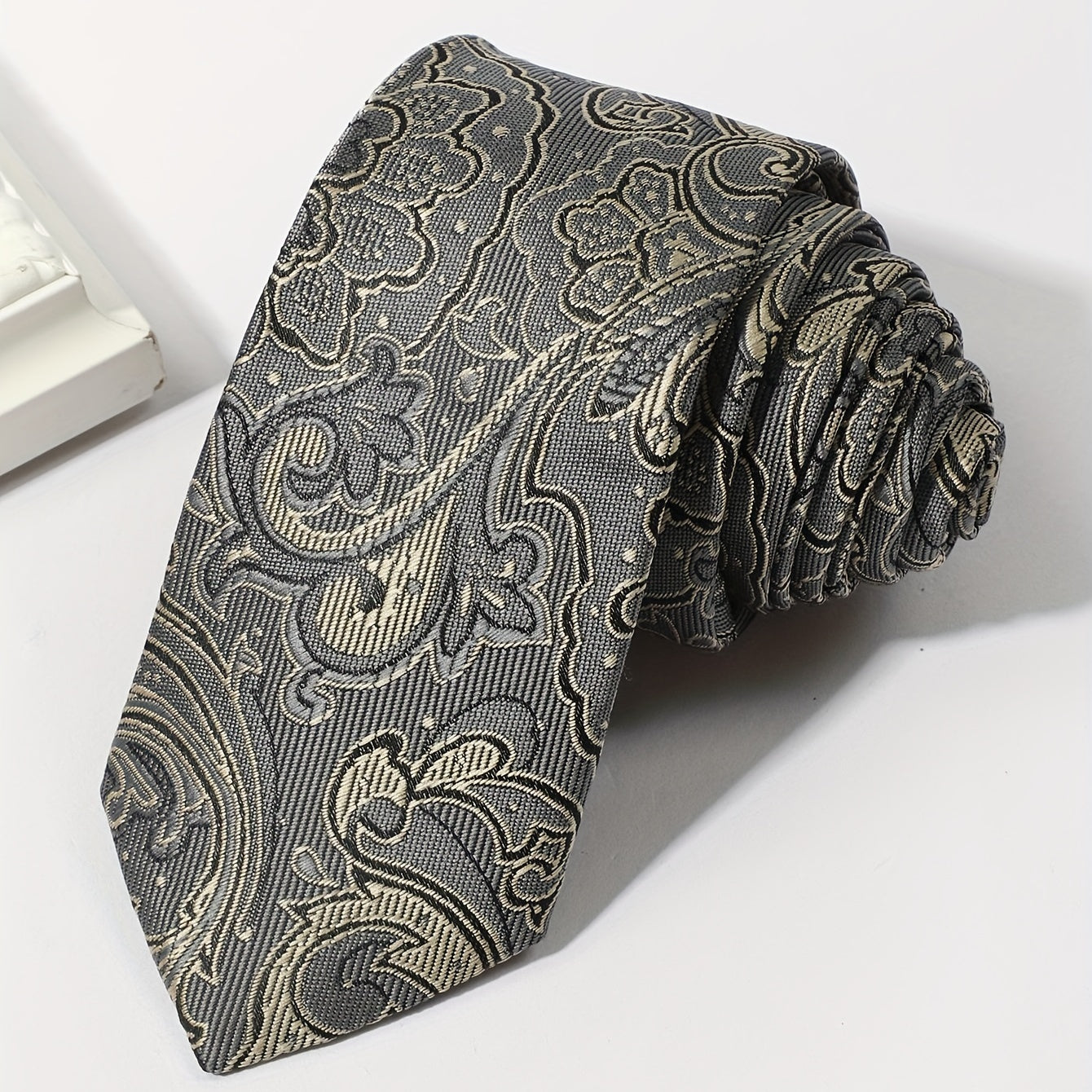 Men's Neckties Floral Jacquard Necktie Business Wedding Party Necktie