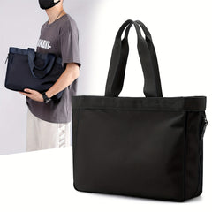 Men's Large Capacity Tote Bag Casual Shoulder Bag