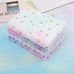 Plush Notebook Hand Ledger Colored Student Gift Prize Notebook