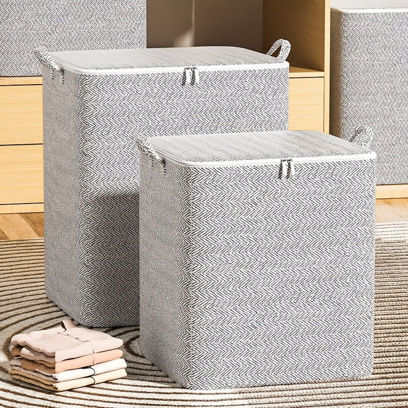 Large Capacity Zipper Organizer Lightweight Dustproof Storage Box