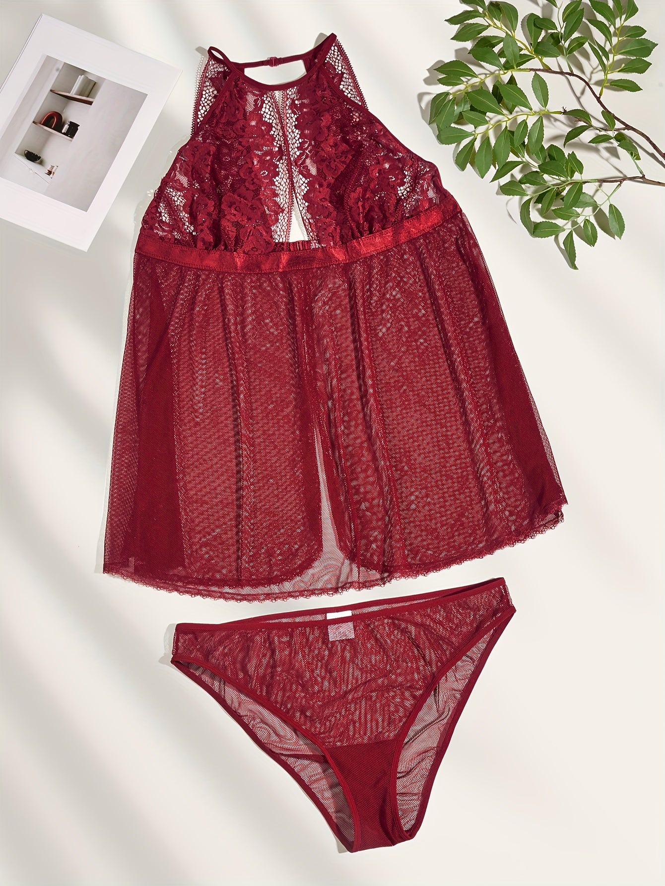  Sexy Lace Dress & Panty Lingerie Set