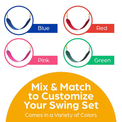 Outdoor Swing Seat Replacement Pack - Swingset Replacement with Chains & Hooks