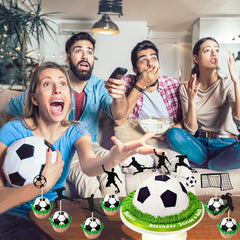 Football Birthday Party Cake Inserts Set DIY Props