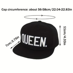 Queen Embroidery Baseball Cap Snapback Hat Hip Hop Sun Hat
