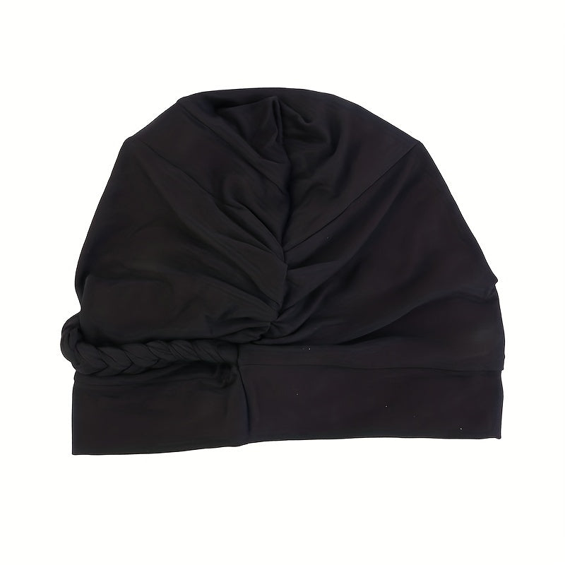 Bohemian Twist Braid Turban Hat Vintage Bandanna Head Scarf Casual Hijab