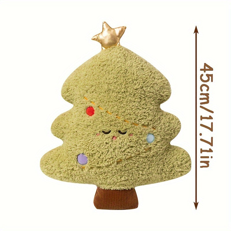 Christmas Plush Toys Santa & Reindeer Throw Pillow Scarves