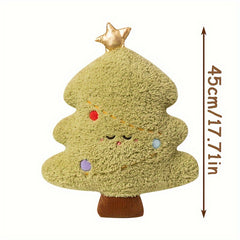 Christmas Plush Toys Santa & Reindeer Throw Pillow Scarves