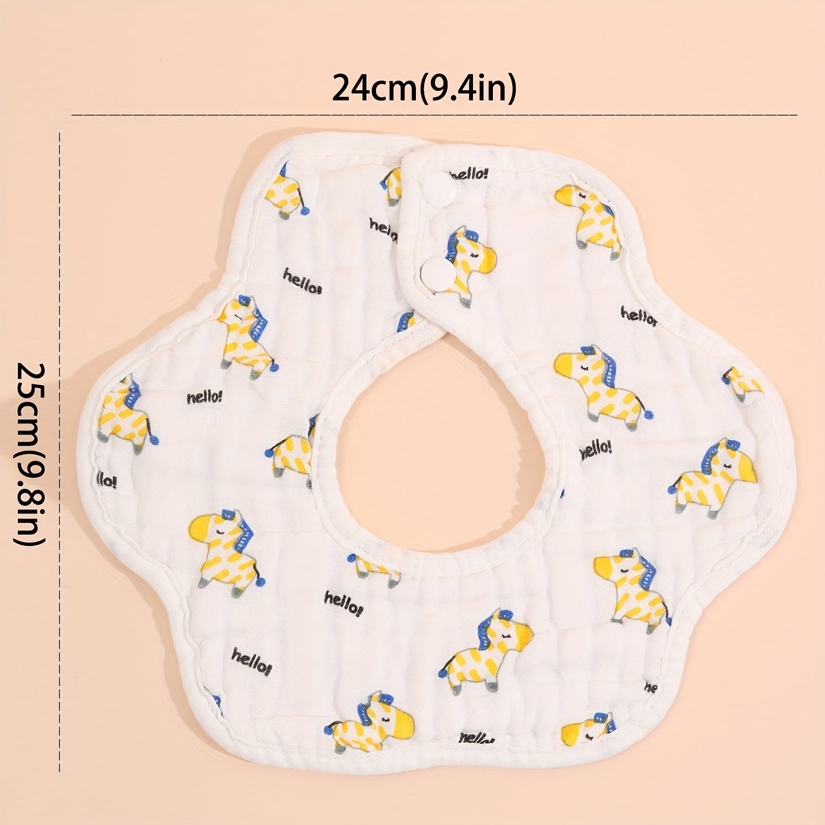 3pcs Baby Bibs Muslin Printing Infant Bib Newborn Burp Cloths