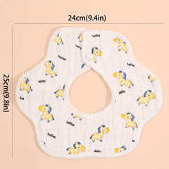 3pcs Baby Bibs Muslin Printing Infant Bib Newborn Burp Cloths