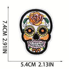 32pc Embroidery Stickers Men Cartoon Patches Clothes Iron on Clothing Accessorie