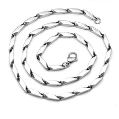 Men's Stainless Steel Arrow Bullet Chain Necklace
