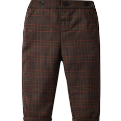 Boys Casual Gingham Pants Autumn/Winter