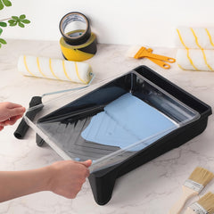 42pcs Paint Roller Cover Set with Tray and Liner, Microfiber Covers, Frame