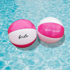 Pink Striped Beach Ball