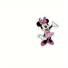 Set of 50 Pink Mickey Stickers - Unique Outlined Design - High Self Adhesive
