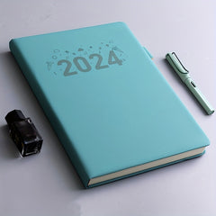 Faux Leather Notebook with Silk Bookmarks 360 Pages