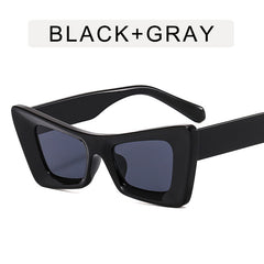 Cat Eye Wide Temple Sunglasses Triangle Glasses Concave Hip Hop Sunglasses
