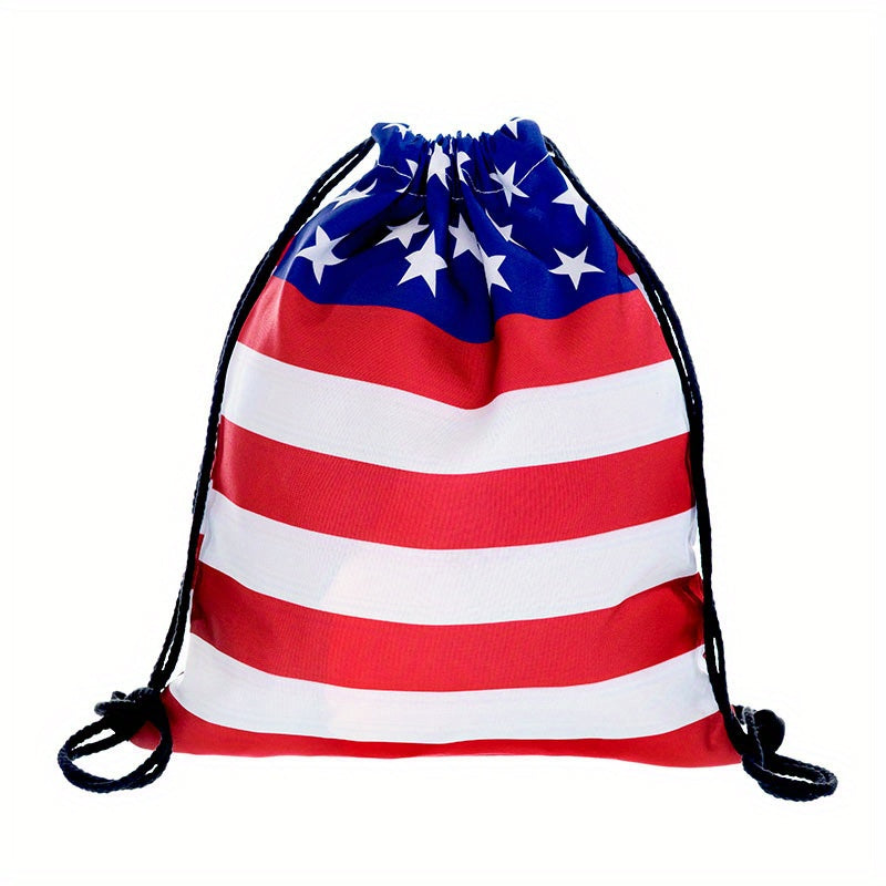 Independence American Flag Bag Backpack Outdoor Sports Bag