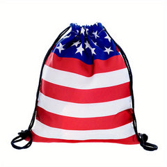 Independence American Flag Bag Backpack Outdoor Sports Bag