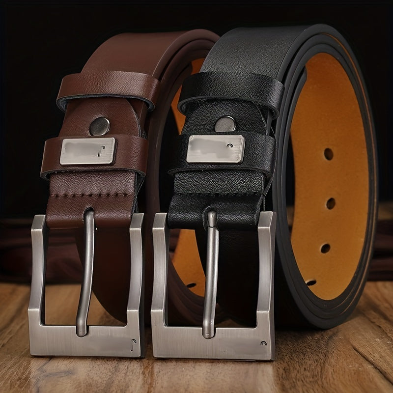 Men's Vintage Faux Leather Pants Belt