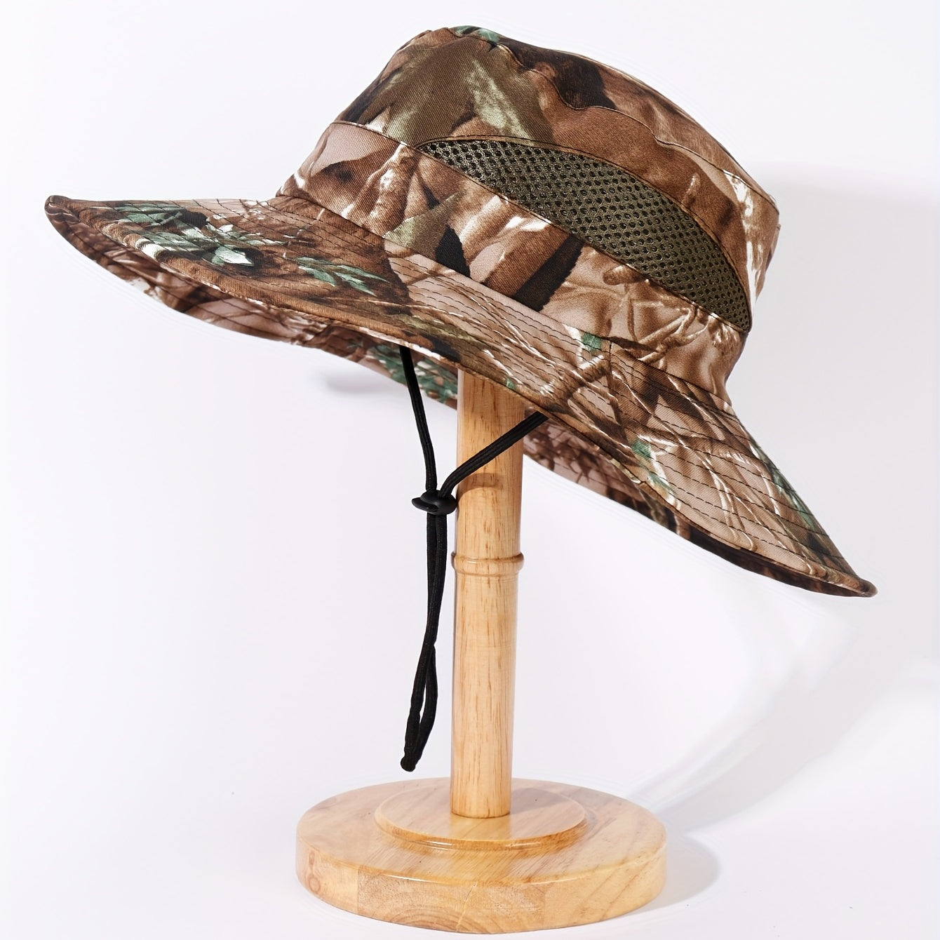 Unisex Mesh Camo Bucket Hat for Outdoor Travel