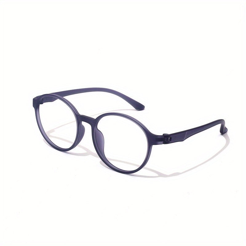 Men's Round Frame Reading Glasses Ultra Light Casual Eyeglasses
