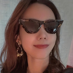 Vintage Cat Eye Sunglasses Classic Punk UV Protection Women Sunshade Eyewear