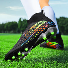 Boys High Top Non Slip Football Cleat Spikes Outdoor Soccer Cleats