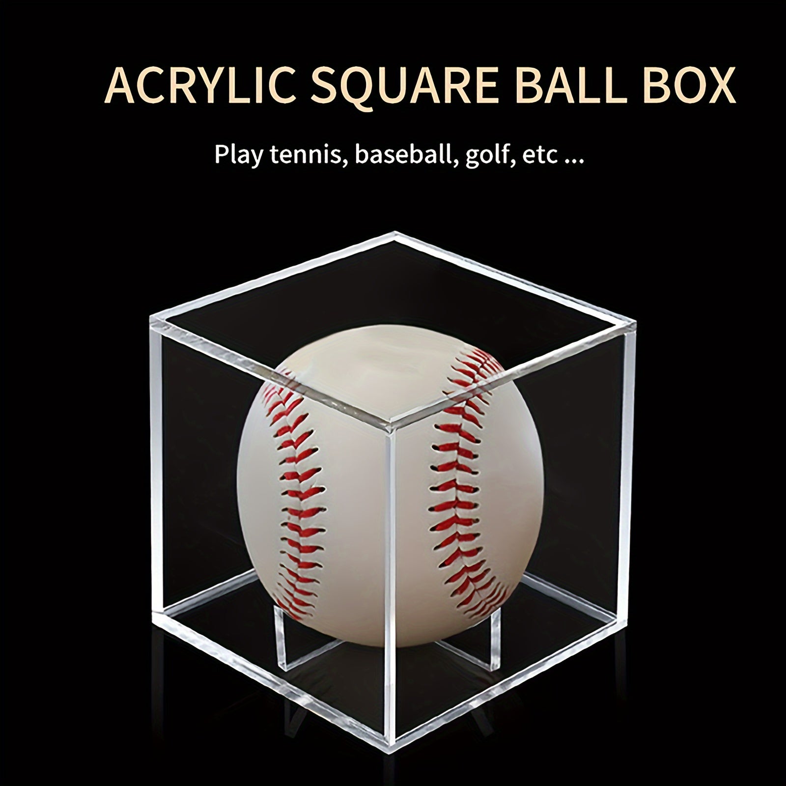 Acrylic Baseball Storage Box Portable Holder Case